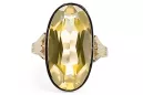 Ring Yellow Peridot 14K Yellow gold Vintage vrc113y